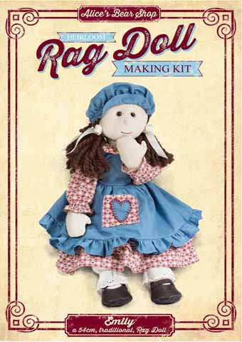 Rag Doll Kit - Emily Traditional Rag Doll - 54cm when made – Alice's Bear  Shop