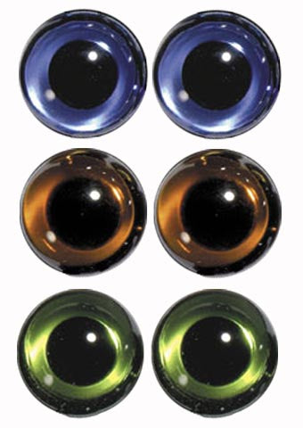 Hand Made English Glass Eyes - Size 4mm to 16mm -  for Teddy Bears and Rag Dolls - Alice's Bear Shop