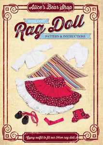 Rag Doll Pattern and Instructions - Gypsy Outfit to fit our 54cm Rag Doll - Alice's Bear Shop