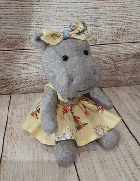 Hippo plush pattern online