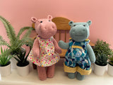*DOWNLOAD* - Lulu Hippo Pattern and Instructions A4 - 26cm when made