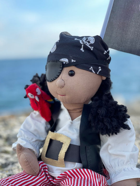 Rag Doll Pattern and Instructions - Pirate Outfit to fit our 54cm Rag Doll