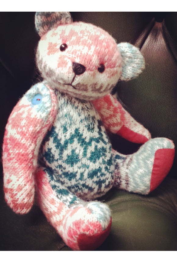 *DOWNLOAD* Making a Button Jointed Memory Bear Pattern and Instructions - Pauly Bear - 29cm/11.4