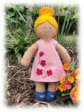 *DOWNLOAD* Felt Friends Mini Doll Pattern to Make A 9" Doll & Clothes