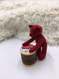 Printed Pattern - 4" Mini Jointed Felt Teddy Bear Sewing Pattern & Instructions - By Meemaw Made
