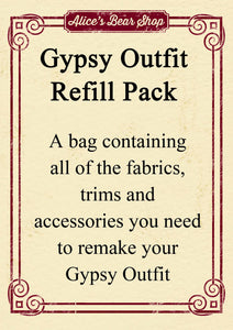 Refill Pack - Gypsy Dress Outfit - to fit our 54cm Rag Doll - Alice's Bear Shop