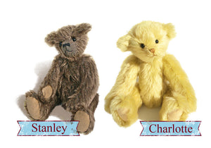 Day Long -  Memory Bear and Mohair  Bear Making Workshop - Deposit £30 - Total cost £95 - £120 - Alice's Bear Shop