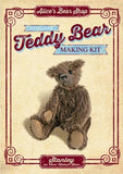 Mohair Teddy Bear Making Kit - Stanley - With or without Pattern - 18cm when made