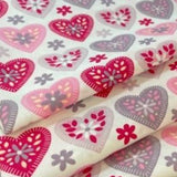 Cotton Poplin - Valentines - Pink