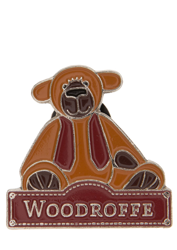 Alice's Bear Shop Woodroffe Bear - Pin Badge  - Charlie Bears - Alice's Bear Shop