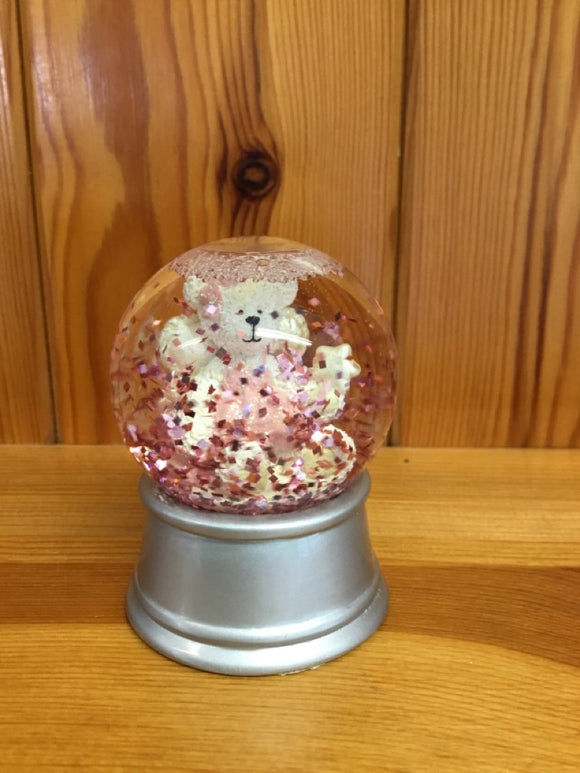 Tilly Pink Fairy Mini Glitter Globe Collectable Bear Figurine  - Alice's Bear Shop