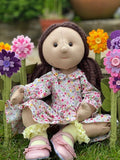 Button Jointed Rag Doll Pattern & A5 Instruction booklet - to make 54cm Articulated Rag Doll