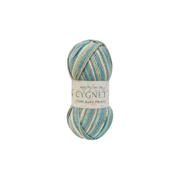 Cygnet Yarns - Pure Baby Prints -Ocean Mist